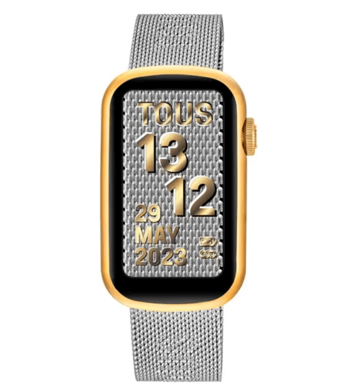 Tous T-Band mesh no es una simple pulsera de actividad sino todo un reloj inteligente, capaz de recibir notificaciones de llamadas, mensajes, correo, etc