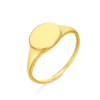 Anillo Lecarré GA061OA de oro amarillo 18k  en forma de sello preparado para personalizar a gusto del clientel. Coste del grabado a parte.