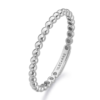 Anillo Lecarré GA136OA de oro blanco 18k con forma de pequeñas burbujitas que se repiten hasta completar el aro. Disponibles en oro amarillo y oro rosa.