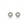 Pendientes SUNFIELD PE061194 son de plata de ley 925 con circonitas talla brillante. Su diseño muestra una piedra natural ( calcedonia) 
