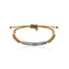 Pulsera SUNFIELD PU062402 es una pulsera con un motivo central de plata de ley 925 con circonitas en diferentes colores de talla princesa.  cierre ajustable