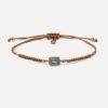 Pulsera SUNFIELD PU064840/17 es una pulsera con un motivo central de plata de ley 925 con circonitas en diferentes colores. cierre ajustable