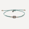 Pulsera SUNFIELD PU064840/23 es una pulsera con un motivo central de plata de ley 925 con circonitas en diferentes colores. cierre ajustable