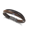 Pulsera Rochet arizona para hombre contiene la combinación perfecta simulando varias pulseras con un único cierre de acero.