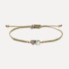 Pulsera SUNFIELD PU065340 es una pulsera con un motivo central de plata de ley 925 con circonitas en diferentes colores. cierre ajustable
