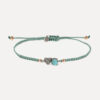 Pulsera SUNFIELD PU065340 es una pulsera con un motivo central de plata de ley 925 con circonitas en diferentes colores. cierre ajustable