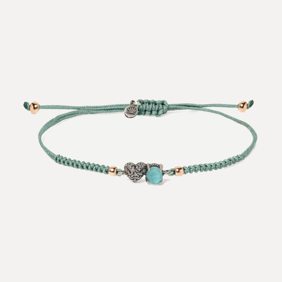 Pulsera SUNFIELD PU065340 es una pulsera con un motivo central de plata de ley 925 con circonitas en diferentes colores. cierre ajustable