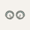Pendientes SUNFIELD PE065391/42 son de plata de ley 925 con circonitas de diferentes colores engastadas. con medida 12mm. diámetro. Cierre de presión. 
