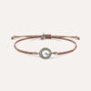 Pulsera SUNFIELD PU065391/42 es una pulsera con un motivo central de plata de ley 925 con circonitas en diferentes colores. cierre ajustable