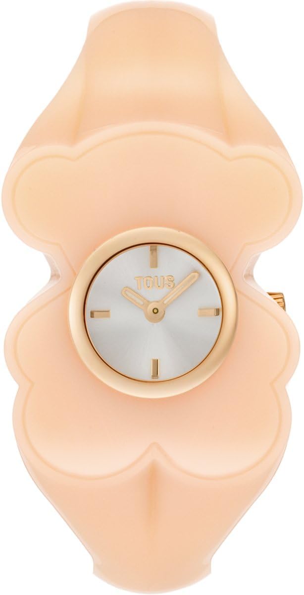 TOUS BEAR FOLKS reloj analógico tipo pulsera, con forma de oso. Caja redonda con brazalete de policarbonato disponible en dos tallas: M y L, esfera color claro con indices a juego con el bisel.