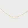El Collar Estela PDPAOLA es un collar de plata chapada en oro 18kt. con motivo central con circonitas engastadas no puede faltar en tu vestuario.