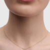 El Collar Estela PDPAOLA es un collar de plata chapada en oro 18kt. con motivo central con circonitas engastadas no puede faltar en tu vestuario.