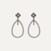 Pendientes SUNFIELD PE065490 son de plata de ley 925 con circonitas de diferentes colores engastadas. En la parte superior tiene engastado un cuarzo rosa.