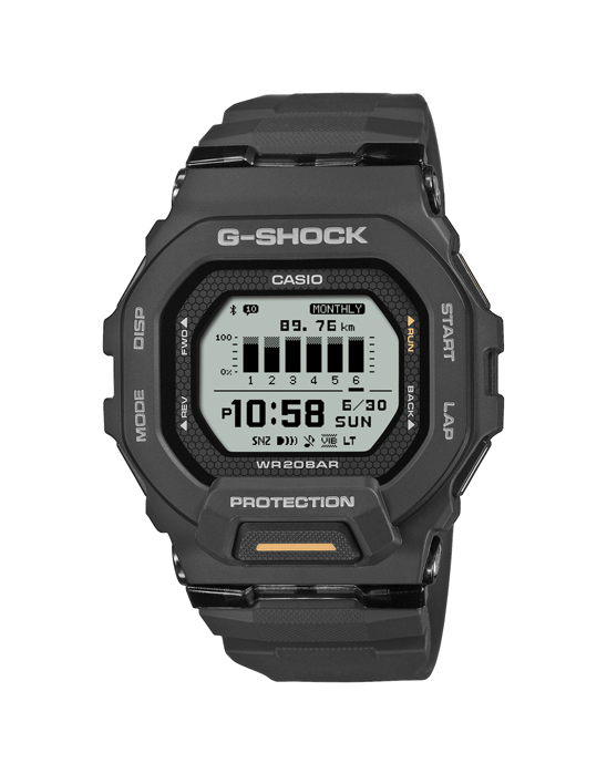 Reloj CASIO G-SHOCK GBD-200-1A1ER reloj especialmente indicado para monitorizar la actividad diaria a traves del smartphone via bluetooth.