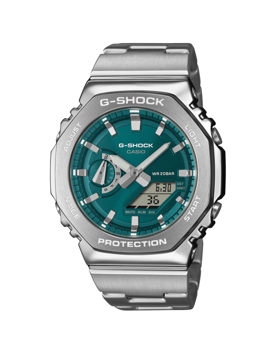 El reloj CASIO G-Shock GM-2110D-3A1ER toma el diseño ya compacto del GMA-S2100 y lo hace más estrecho y compacto para mayor comodidad, igual de resistente.