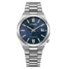 El reloj Citizen Tsuyosa NJ0200-50M con movimiento automático se hace notar por su esfera de color azul que convierte este reloj clásico en más moderno.