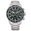 El CITIZEN Urban Crono CA0780-87X es un reloj para hombre que destaca por su esfera verde que se lleva toda la atención en cualquier lugar.