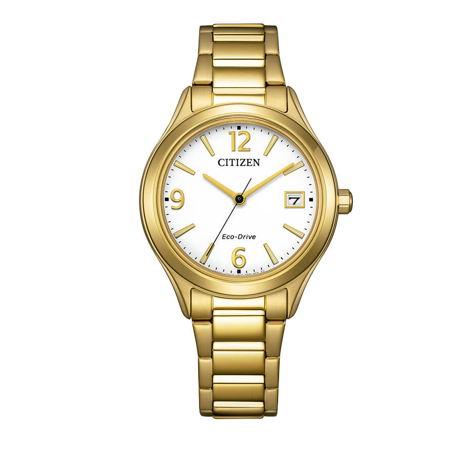 El modelo Citizen Lady Sporty FE6122-64A es un reloj para mujer con movimiento eco-drive con los indices a juego dando un toque más fino a la esfera.