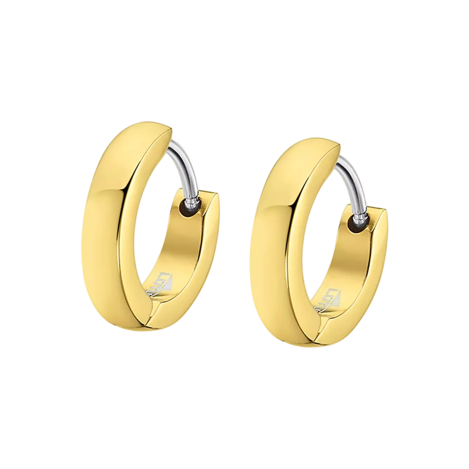 Pendientes Lotus Style LS2226 de acero inoxidable 316l de alta calidad. Tiene forma de aro con tubo de 3mm. y un diámetro exterior de 13,75mm.