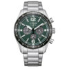 El CITIZEN AVIATION CA4654-55X es un reloj para hombre que destaca por su esfera verde que se lleva toda la atención en cualquier lugar.