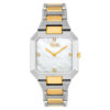 TOUS KARAT Inspirado en las tallas de las gemas preciosa, se unen en diseño de reloj analógico de caja facetada con brazalete mixto de acero IPG dorado,