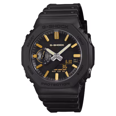 El reloj Casio G-Shock GA-2100LXB-1A9ER llamativo por su esfera, tiene la caja fabricada con resina fina y fibra de carbono para un reloj resistente.
