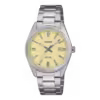 El modelo CASIO UTP-1302PD-9AVEF es un reloj con toque retro, analógico y atrevido, por su cadena de acero y esfera de color crema.